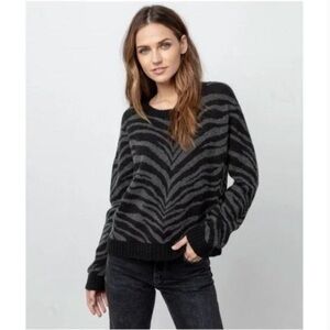 Rails Chance tiger stripe cashmere wool M